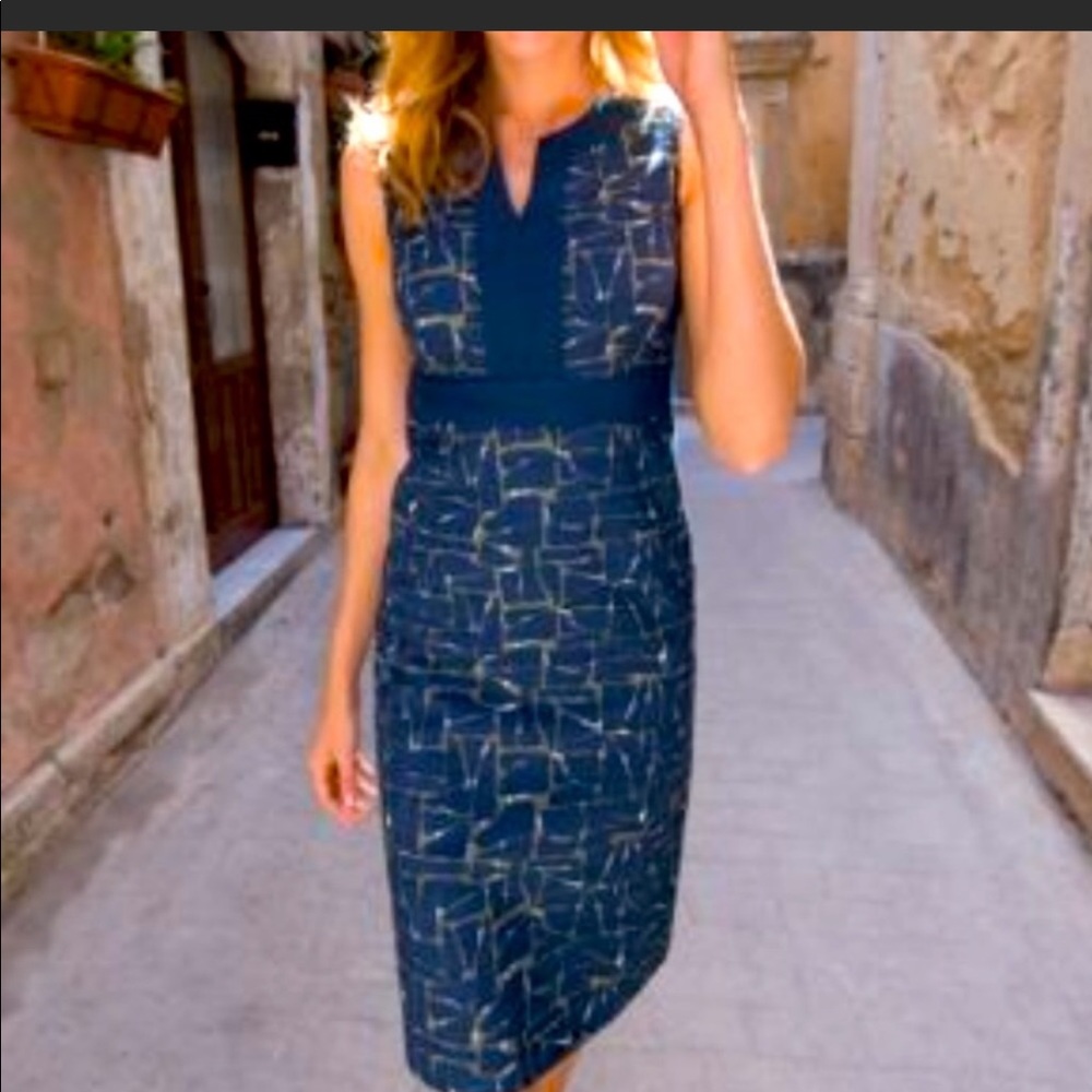 Boden Notch Neck Cotton Shift